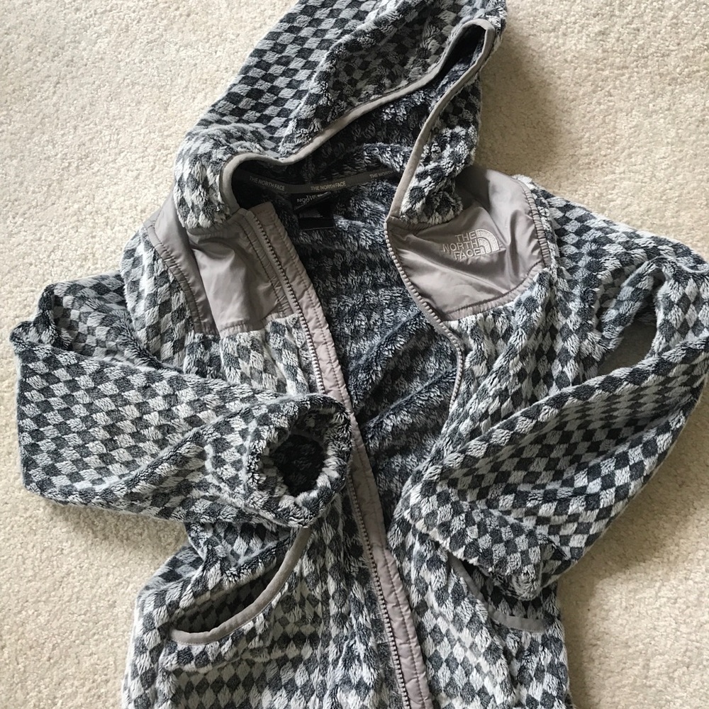 North face girls jacket zipper hoodie